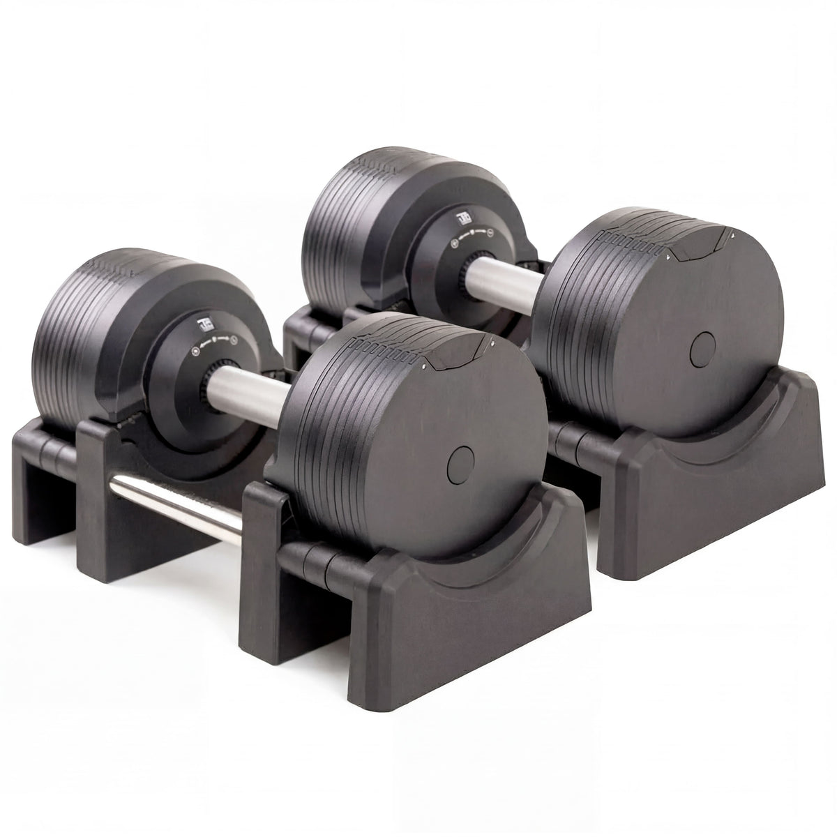 Halteo adjustable dumbbell on its base
